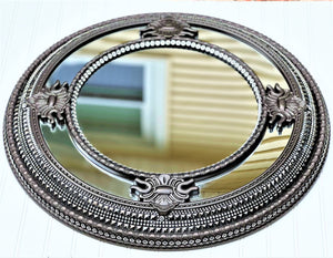Classy Round Mirror, Wall Mirror, Home Décor, 26" Diameter with 15" Center Mirror