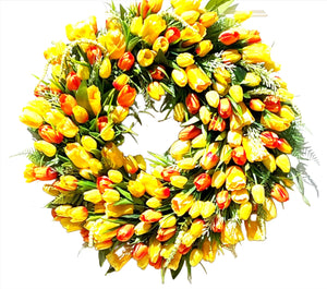 Spring Wreath Tulip Wreath 27" Diameter