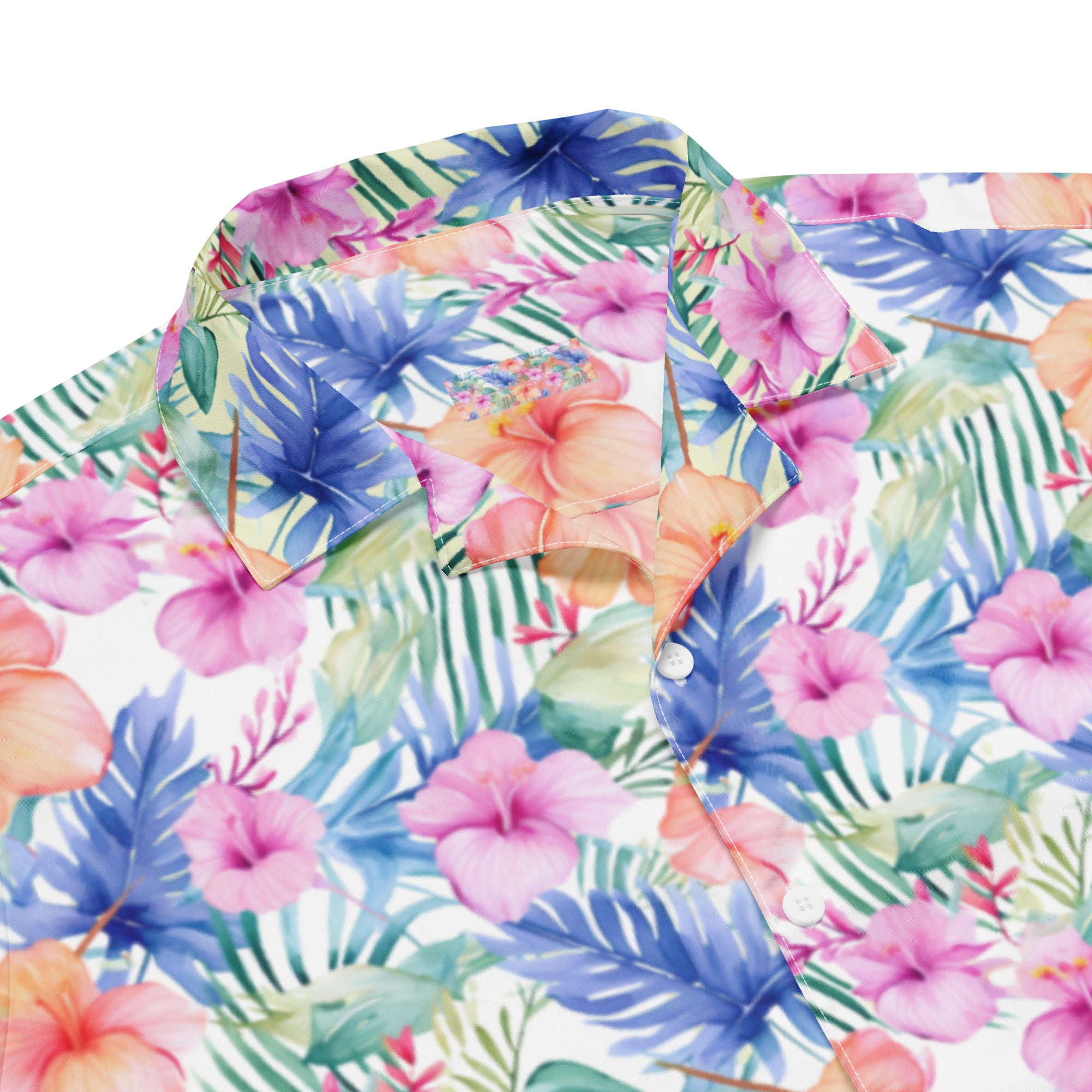 Unisex button shirt. Hawaii Print Shirt  Sizes from Small to 4X