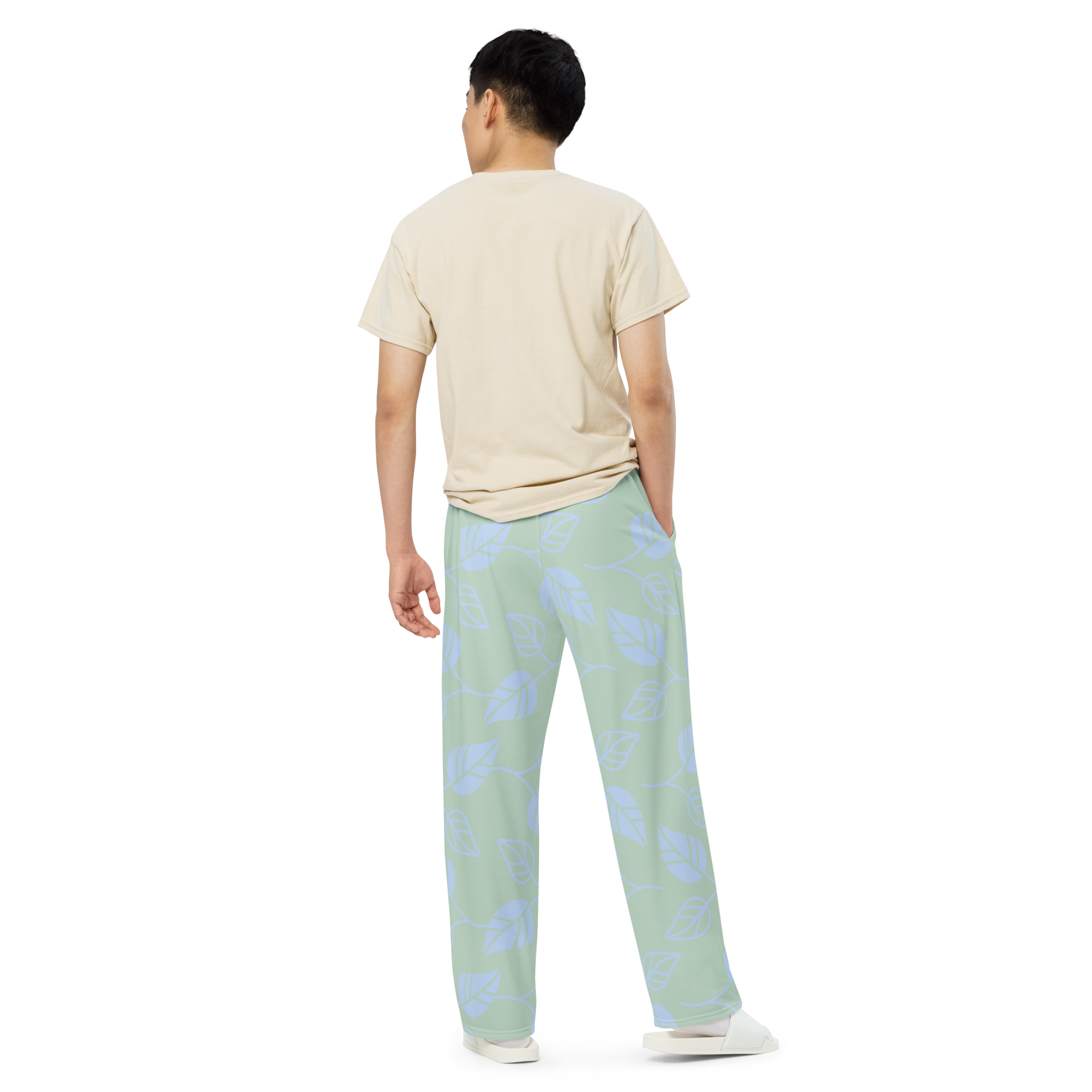 All-over print unisex wide-leg pants-pajamas