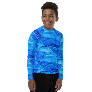 Youth Rash Guard shirt.  swim wear, beach wear, bathing suit