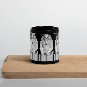 Egypt Black Glossy Mug