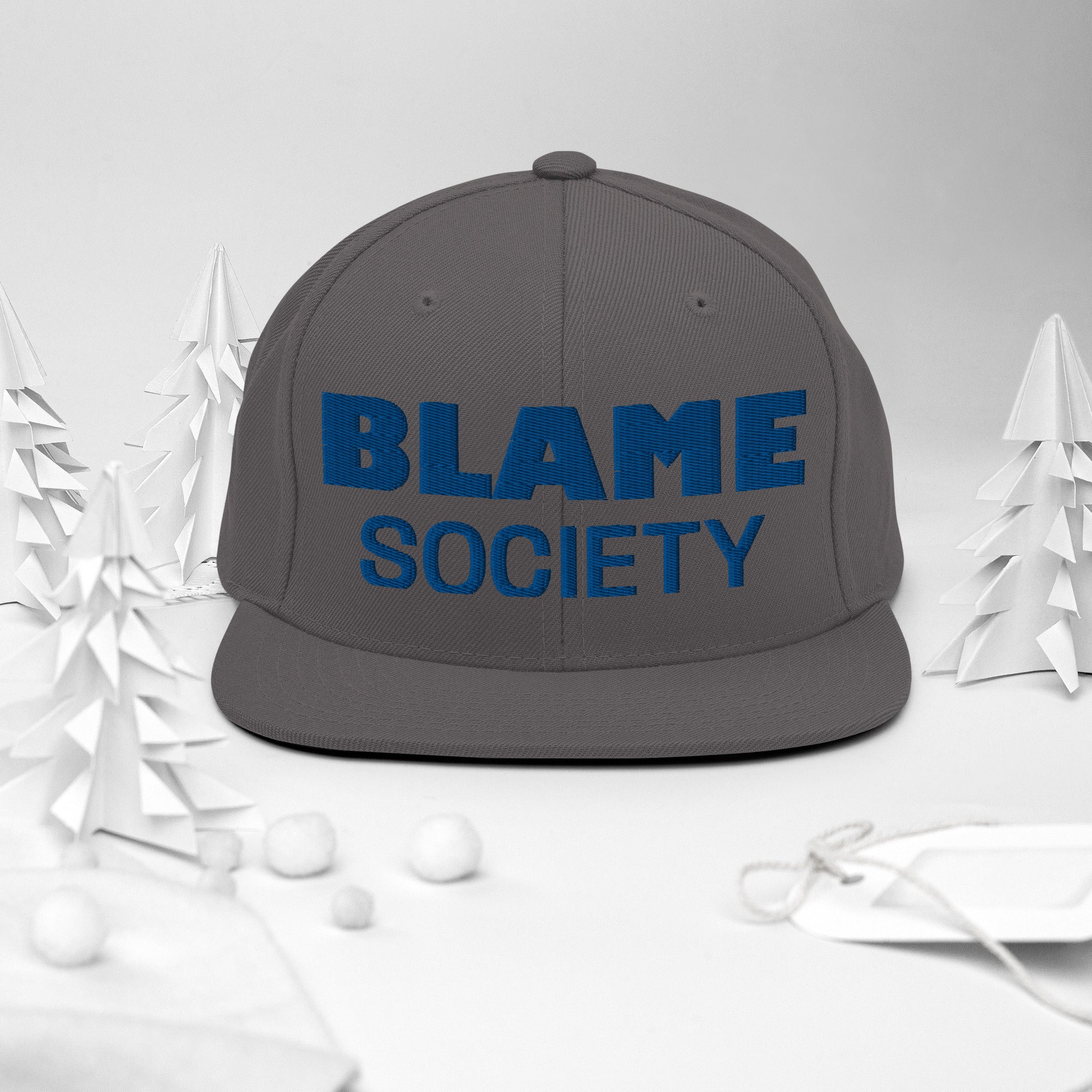 Snapback Hat Unisex hat, blame society hat, git idea