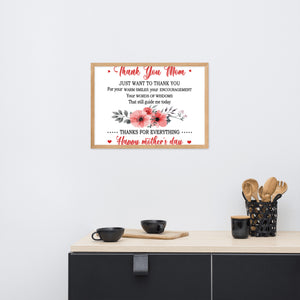 Framed matte paper poster-Mother's Day