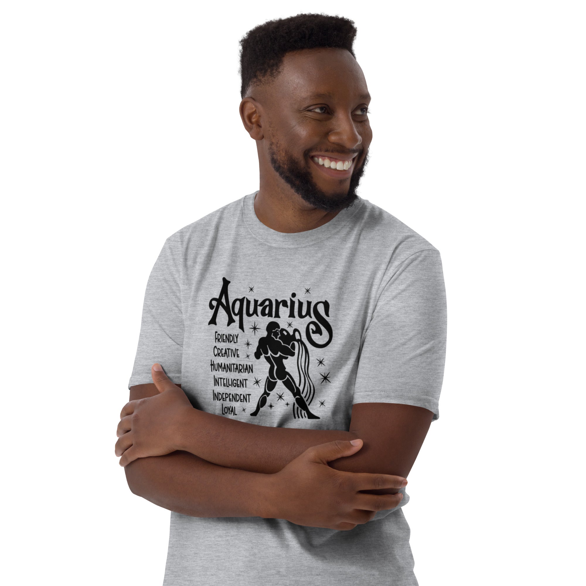 Short-Sleeve Unisex T-Shirt, Aquarius  Zodiac Birthday Sign