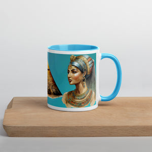 Coffee cup, Egyptian Cup, Mug with Color Inside, Gift for Mom, Gift For Dad
