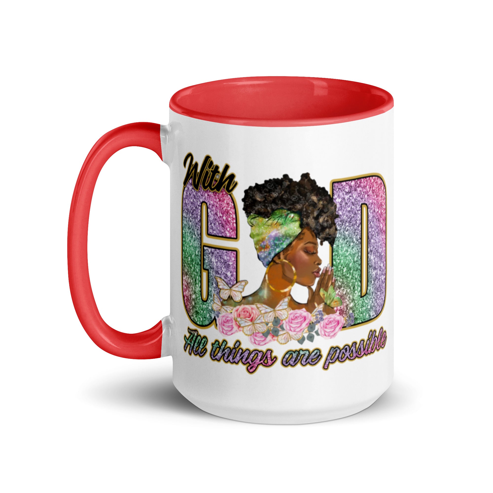 Mug with Color Inside, Coffee Cup, Mug, Mother's Day 11, 15 OZ