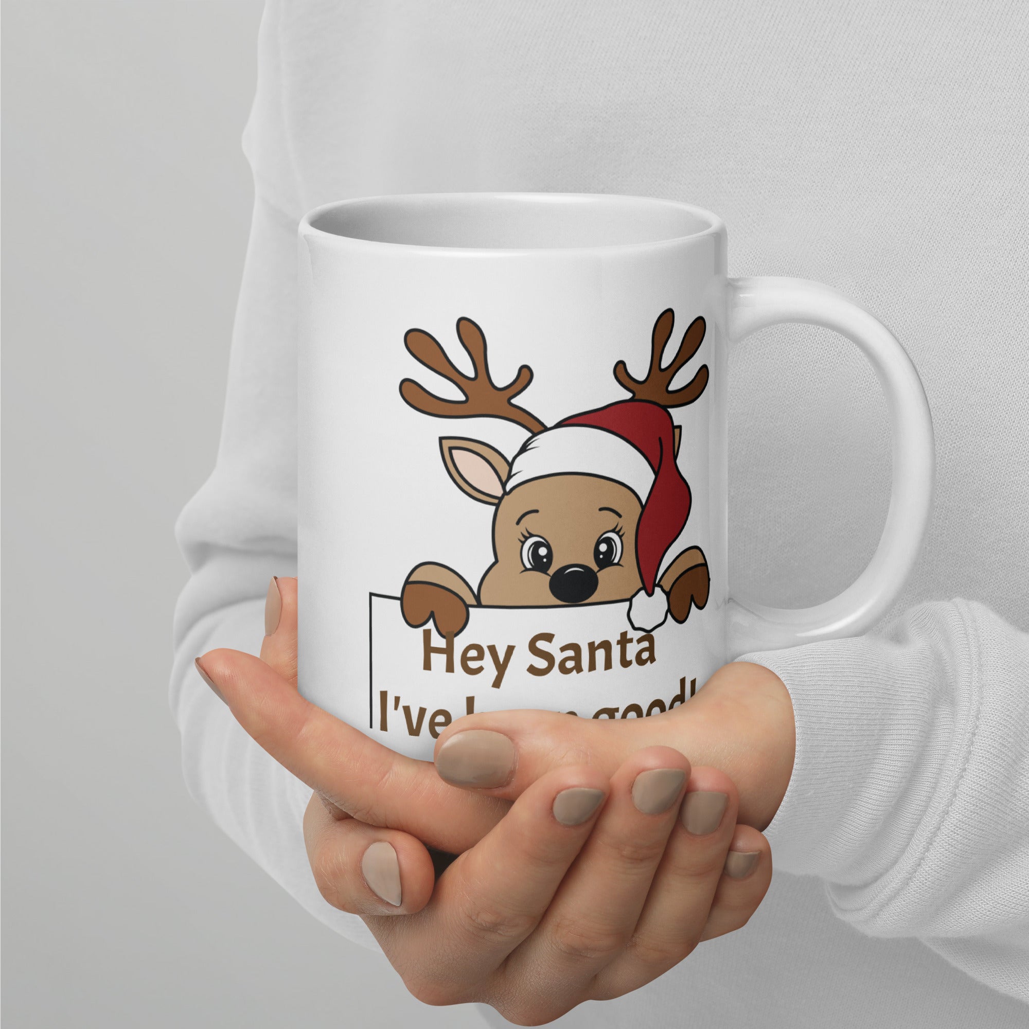 White glossy mug, 11 OZ, 15 OZ, 20 OZ  Christmas Coffee Cup